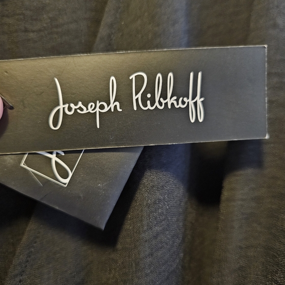 Joseph Ribkoff Black Wrap Top - Picture 5 of 5